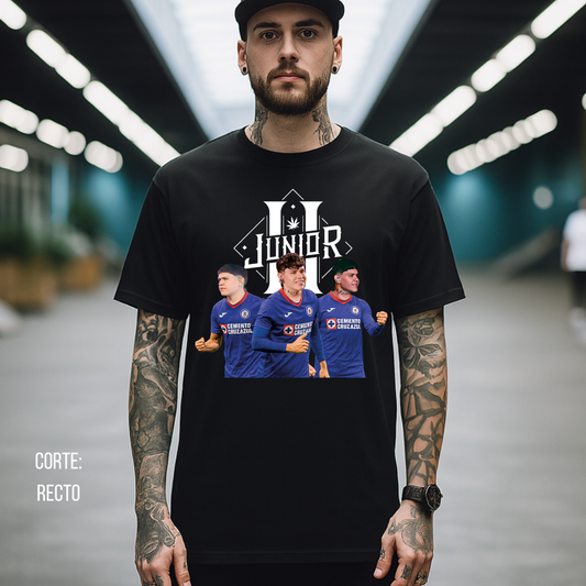 Playera Junior H x Cruz Azul