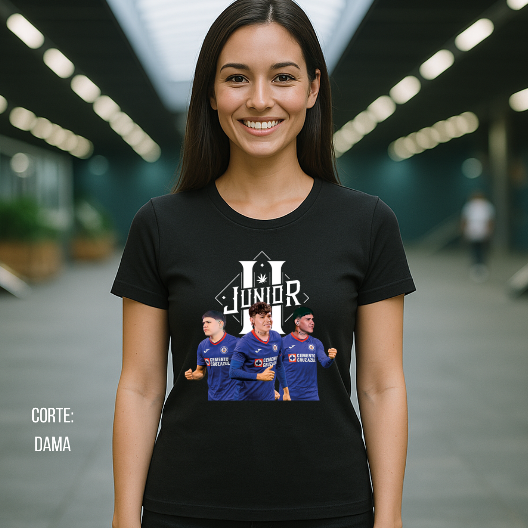 Playera Junior H x Cruz Azul