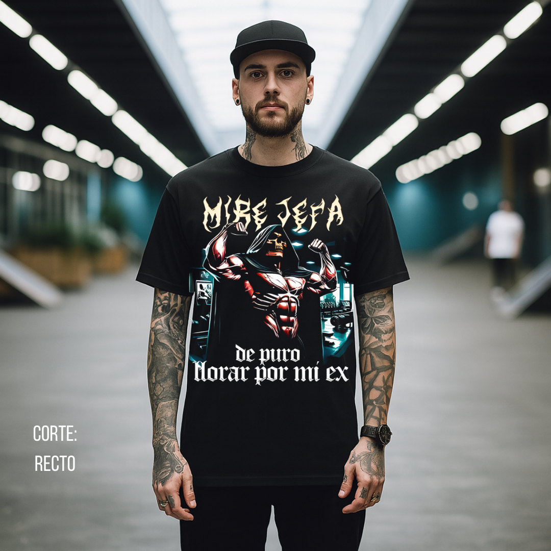 Playera Calacas Chidas - Mire jefa de puro llorar por mi EX