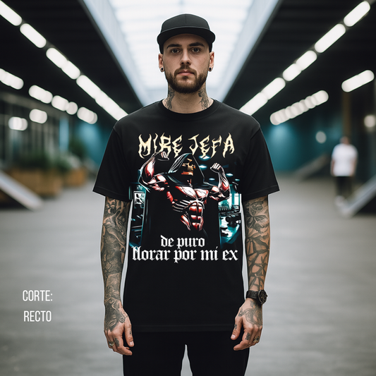Playera Calacas Chidas - Mire jefa de puro llorar por mi EX